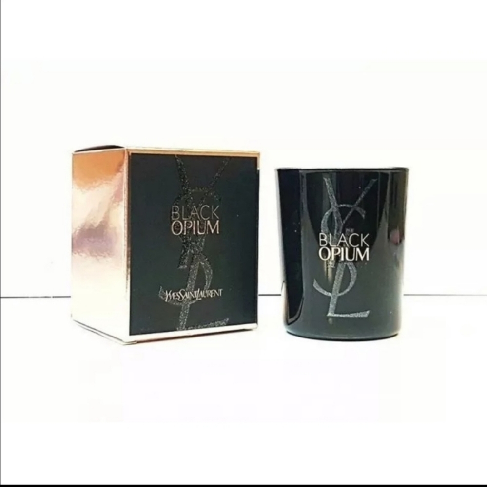 NWT YSL YVES SAINT LAURENT INTOXICATING "BLACK OPIUM" FEAGRANCE SCENTED CANDLE!!